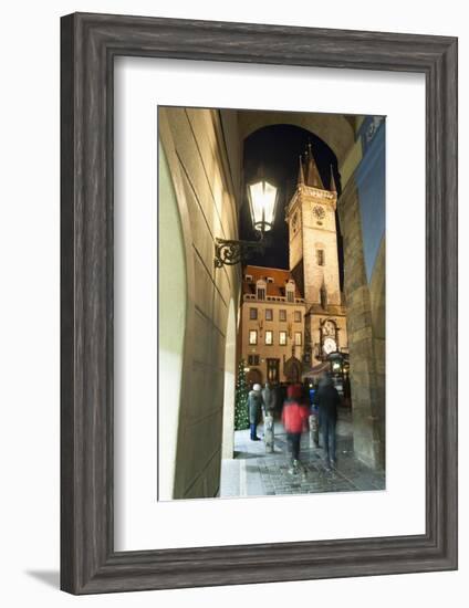 Gothic Old Town Hall at Twilight-Richard Nebesky-Framed Photographic Print