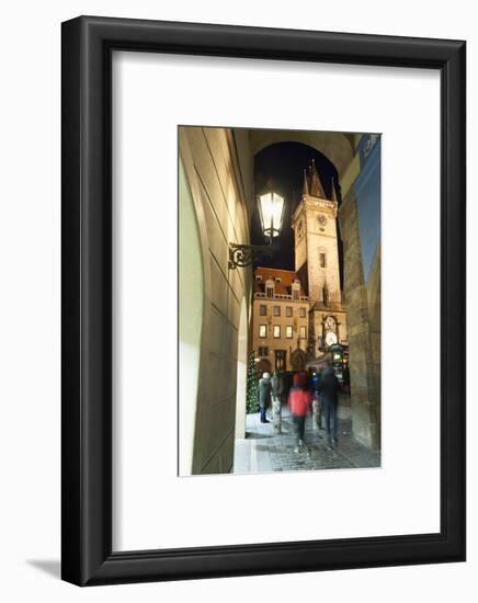 Gothic Old Town Hall at Twilight-Richard Nebesky-Framed Photographic Print