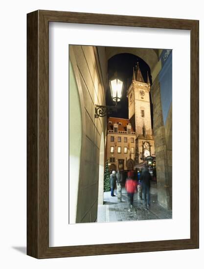 Gothic Old Town Hall at Twilight-Richard Nebesky-Framed Photographic Print