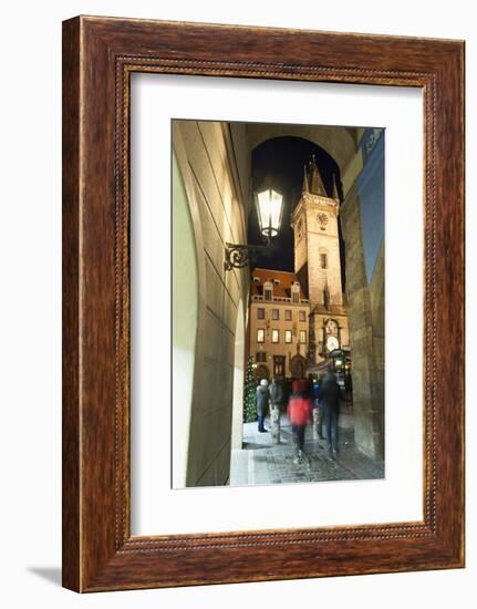 Gothic Old Town Hall at Twilight-Richard Nebesky-Framed Photographic Print