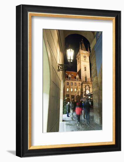 Gothic Old Town Hall at Twilight-Richard Nebesky-Framed Photographic Print