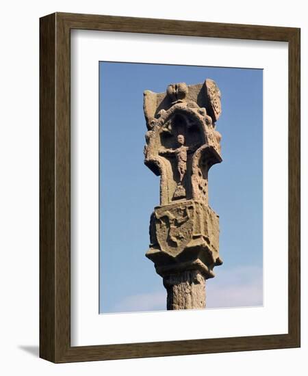 Gothic pillar-cross with the earliest known three legs of Man, 14th century. Artist: Unknown-Unknown-Framed Photographic Print