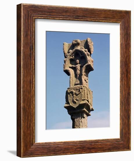 Gothic pillar-cross with the earliest known three legs of Man, 14th century. Artist: Unknown-Unknown-Framed Photographic Print