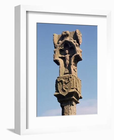 Gothic pillar-cross with the earliest known three legs of Man, 14th century. Artist: Unknown-Unknown-Framed Photographic Print