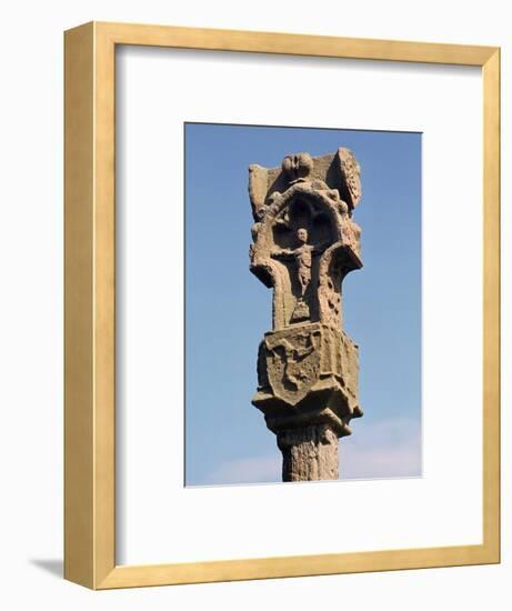 Gothic pillar-cross with the earliest known three legs of Man, 14th century. Artist: Unknown-Unknown-Framed Photographic Print