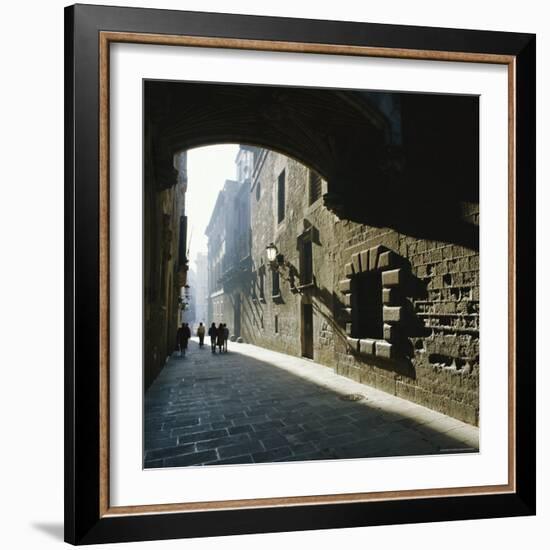 Gothic Quarter, Barcelona, Catalonia (Cataluna) (Catalunya), Spain, Europe-Sheila Terry-Framed Photographic Print