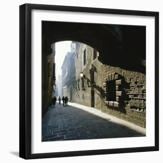 Gothic Quarter, Barcelona, Catalonia (Cataluna) (Catalunya), Spain, Europe-Sheila Terry-Framed Photographic Print