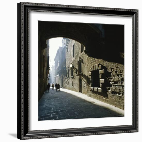 Gothic Quarter, Barcelona, Catalonia (Cataluna) (Catalunya), Spain, Europe-Sheila Terry-Framed Photographic Print