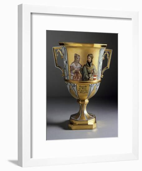 Gothic-Style Dessert Cup Created for Imperial Castle of Laxenburg, 1821-1824-null-Framed Giclee Print