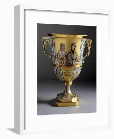 Gothic-Style Dessert Cup Created for Imperial Castle of Laxenburg, 1821-1824-null-Framed Giclee Print