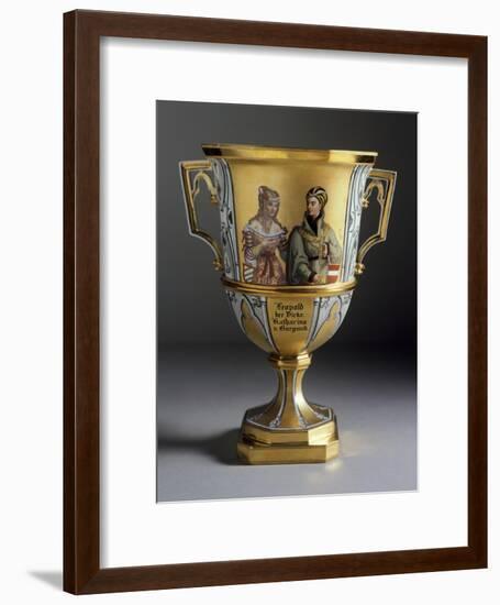 Gothic-Style Dessert Cup Created for Imperial Castle of Laxenburg, 1821-1824-null-Framed Giclee Print