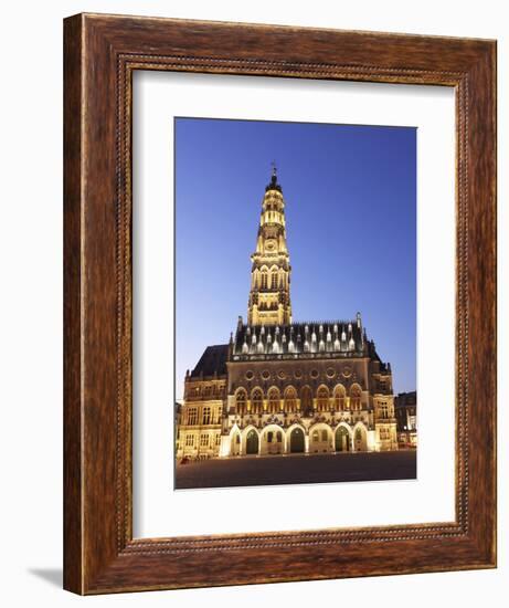 Gothic Town Hall (Hotel De Ville) and Belfry Tower, UNESCO World Heritage Site, Petite Place (Place-Stuart Forster-Framed Photographic Print