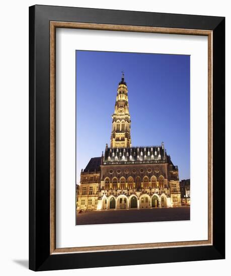 Gothic Town Hall (Hotel De Ville) and Belfry Tower, UNESCO World Heritage Site, Petite Place (Place-Stuart Forster-Framed Photographic Print