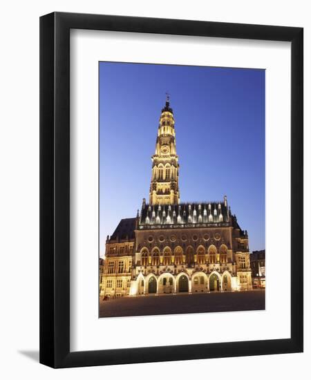 Gothic Town Hall (Hotel De Ville) and Belfry Tower, UNESCO World Heritage Site, Petite Place (Place-Stuart Forster-Framed Photographic Print