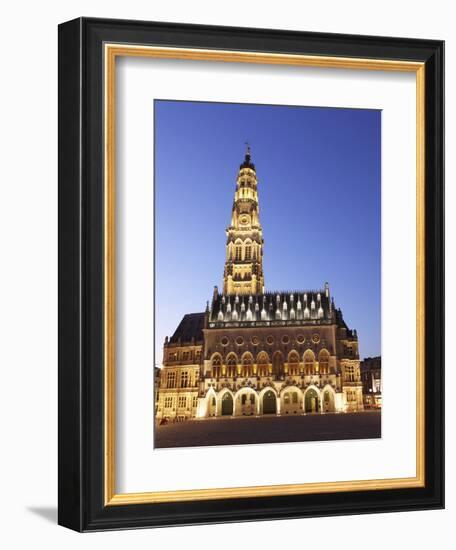 Gothic Town Hall (Hotel De Ville) and Belfry Tower, UNESCO World Heritage Site, Petite Place (Place-Stuart Forster-Framed Photographic Print