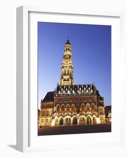 Gothic Town Hall (Hotel De Ville) and Belfry Tower, UNESCO World Heritage Site, Petite Place (Place-Stuart Forster-Framed Photographic Print