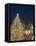 Gothic Tyn Church, Christmas Tree at Twilight in Old Town Square, Stare Mesto, Prague-Richard Nebesky-Framed Premier Image Canvas