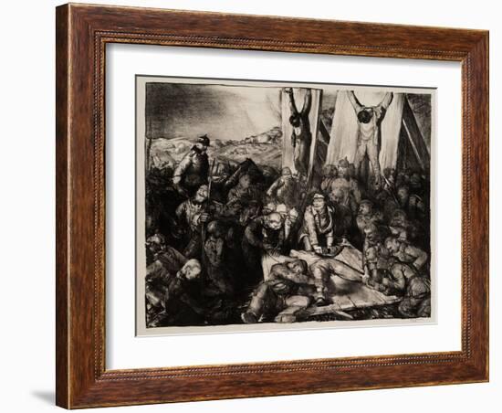 Gott Strafe England, 1918-George Wesley Bellows-Framed Giclee Print