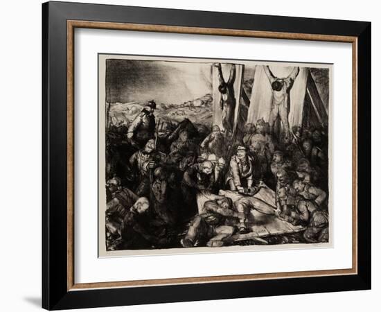 Gott Strafe England, 1918-George Wesley Bellows-Framed Giclee Print
