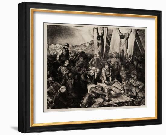 Gott Strafe England, 1918-George Wesley Bellows-Framed Giclee Print