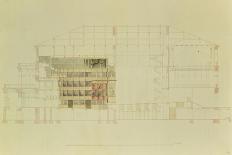 Plan for the Dresden Royal Theatre, C.1838-Gottfried Semper-Framed Premier Image Canvas