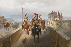 General Blücher with the Cossacks in Bautzen, 1885-Gottfried Willewalde-Giclee Print