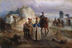 Russian Forces Crosses the Caucasus Mountains in Adjara, 1872-Gottfried Willewalde-Giclee Print