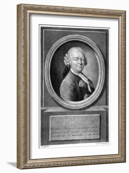 Gottlieb Rabener-Anton Graff-Framed Art Print