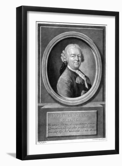 Gottlieb Rabener-Anton Graff-Framed Art Print