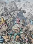 Hannibal Crosses the Alps (From Münchener Bilderboge)-Gottlob Heinrich Leutemann-Giclee Print