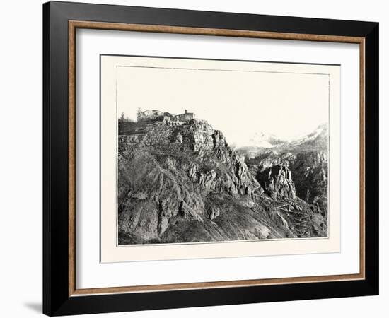 Gou Rdon an Old French Chateau Near Grasse it Is Situated on the Edge of a Plateau About 3000 Feet-null-Framed Giclee Print