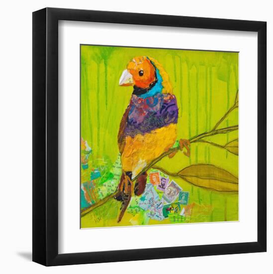 Gouldian Finch-null-Framed Art Print