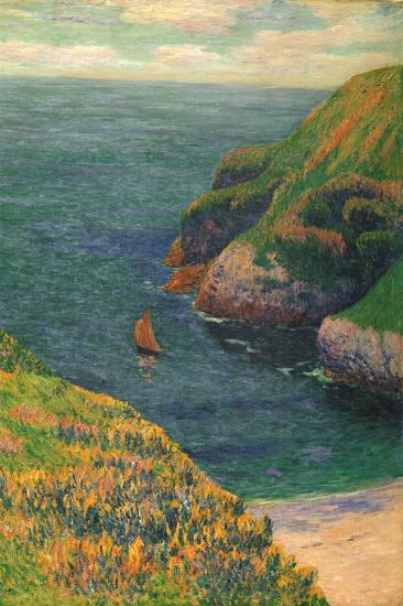 Goulphar, Beautiful Isle-Henry Moret-Framed Textured Art