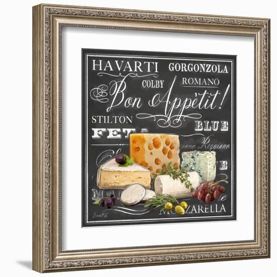 Gourmet Cheese Collection-Chad Barrett-Framed Art Print