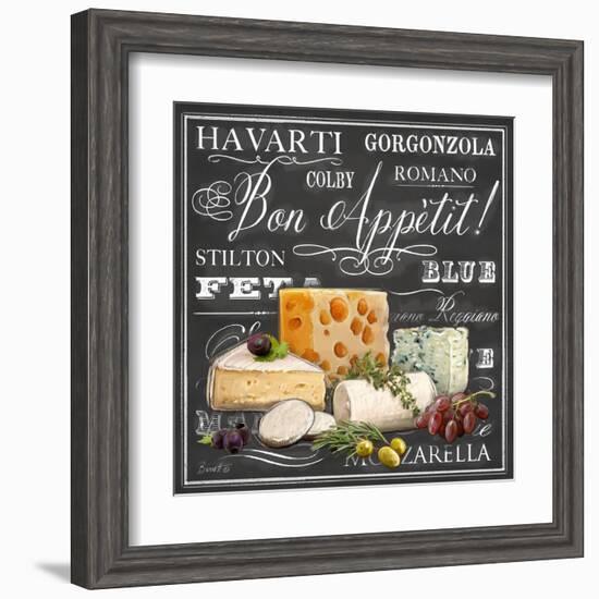 Gourmet Cheese Collection-Chad Barrett-Framed Art Print