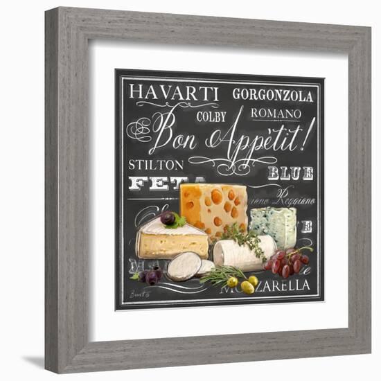 Gourmet Cheese Collection-Chad Barrett-Framed Art Print