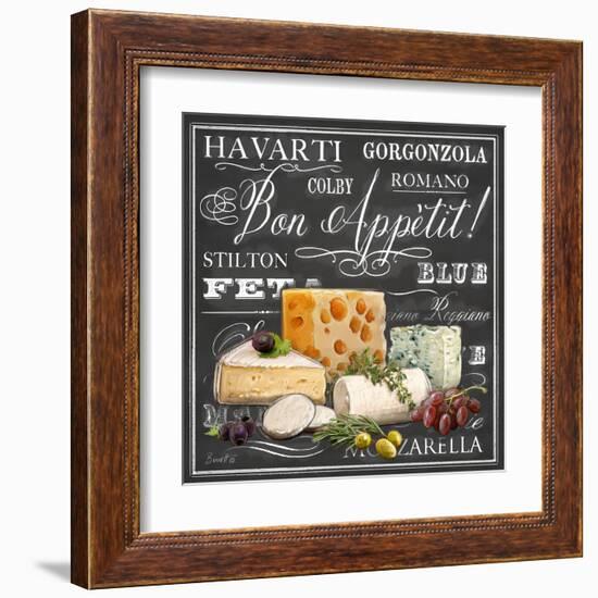 Gourmet Cheese Collection-Chad Barrett-Framed Art Print