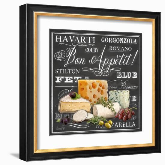 Gourmet Cheese Collection-Chad Barrett-Framed Art Print