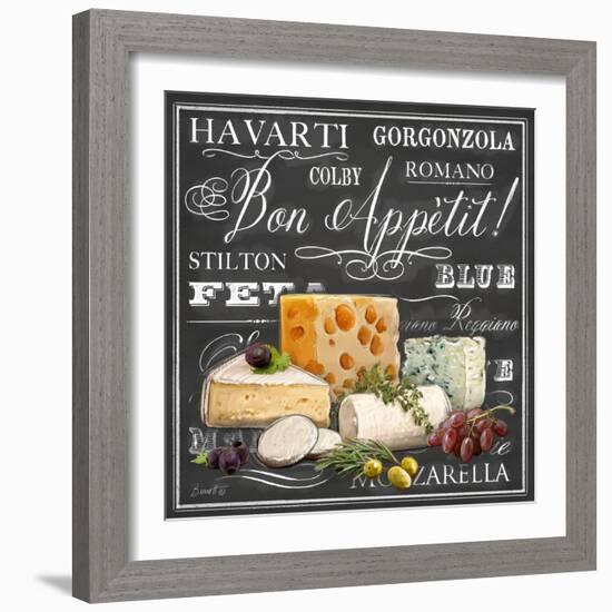 Gourmet Cheese Collection-Chad Barrett-Framed Art Print