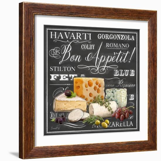 Gourmet Cheese Collection-Chad Barrett-Framed Art Print