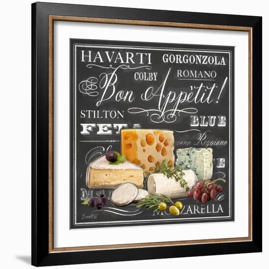 Gourmet Cheese Collection-Chad Barrett-Framed Art Print