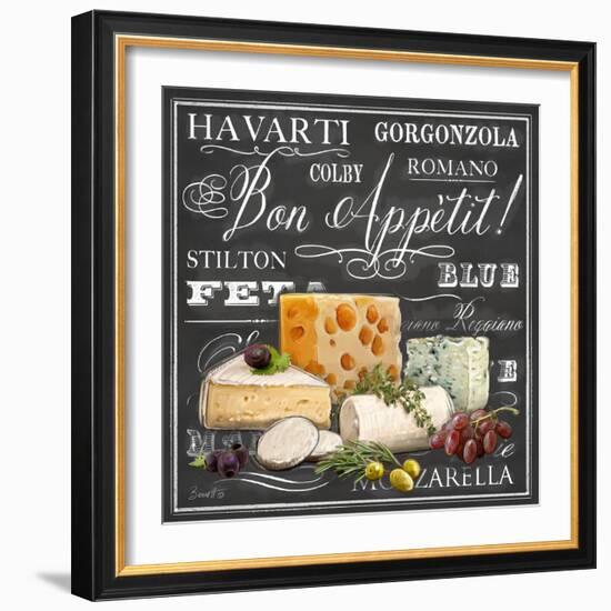 Gourmet Cheese Collection-Chad Barrett-Framed Art Print