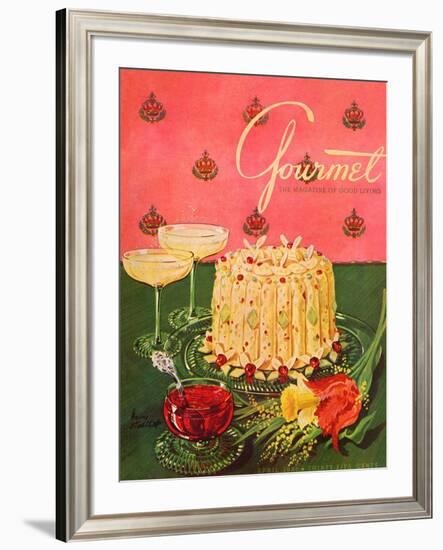 Gourmet Cover - April 1951-Henry Stahlhut-Framed Premium Giclee Print