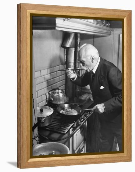 Gourmet E. Pomaine Cournosky, Tasting Food-Ralph Morse-Framed Premier Image Canvas