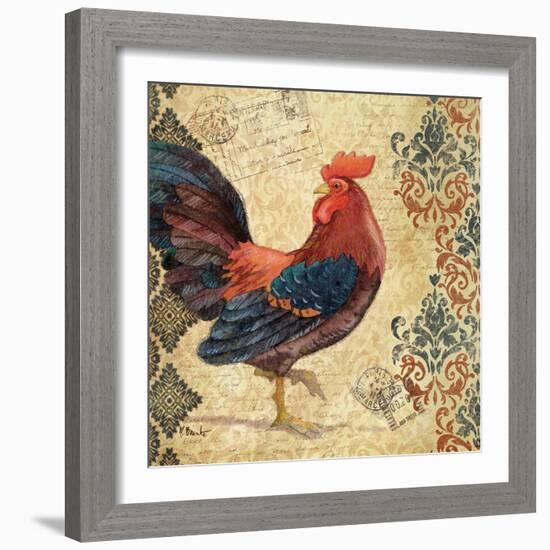 Gourmet Rooster I-Paul Brent-Framed Art Print