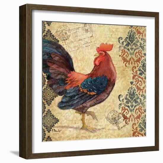 Gourmet Rooster I-Paul Brent-Framed Art Print