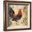 Gourmet Rooster I-Paul Brent-Framed Art Print