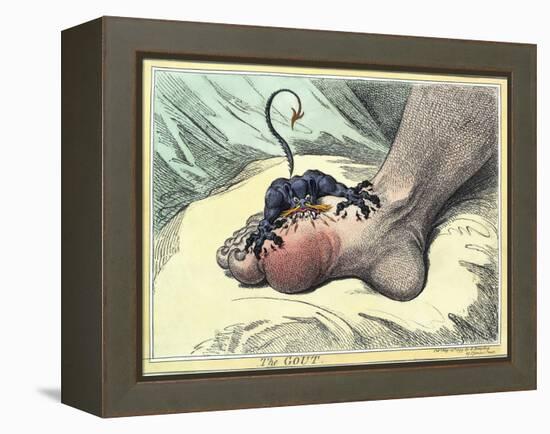 Gout, 18th-century Caricature-Miriam and Ira Wallach-Framed Premier Image Canvas