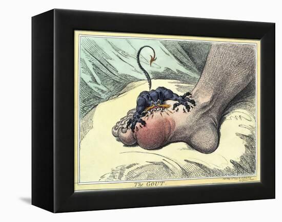 Gout, 18th-century Caricature-Miriam and Ira Wallach-Framed Premier Image Canvas