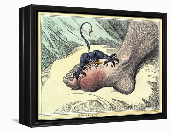 Gout, 18th-century Caricature-Miriam and Ira Wallach-Framed Premier Image Canvas
